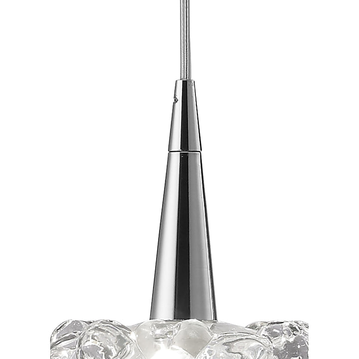 Mantra M3921 O2 Pendant 3 Light Line Small Polished Chrome