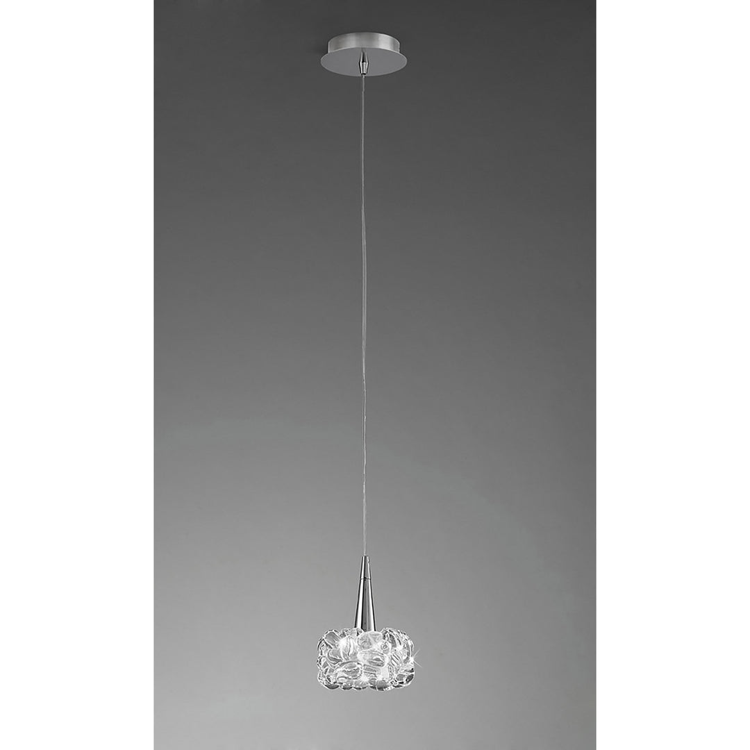 Mantra M3923 O2 Pendant 1 Light Small Polished Chrome