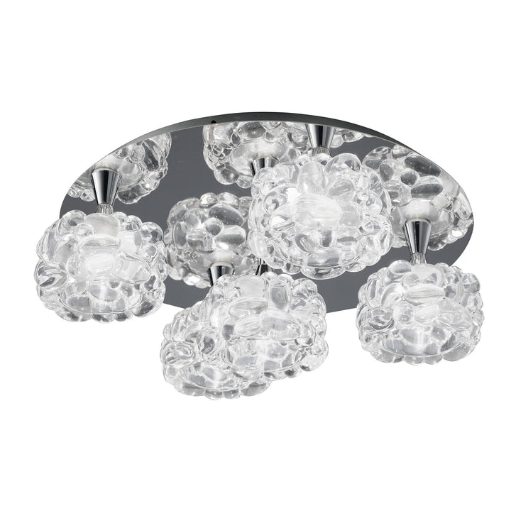 Mantra M3924 O2 Ceiling 5 Light Polished Chrome