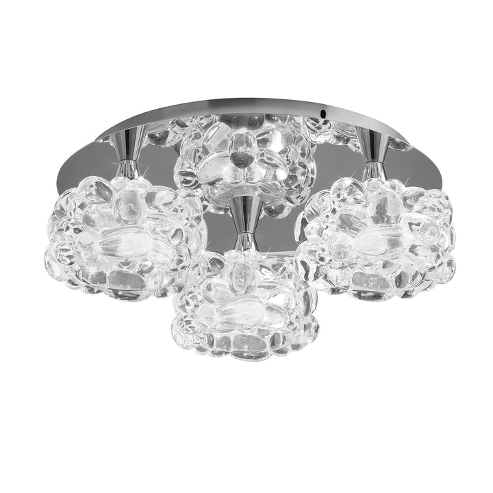 Mantra M3925 O2 | Ceiling 3 Light | Polished Chrome | Oxygen Bubble Effect