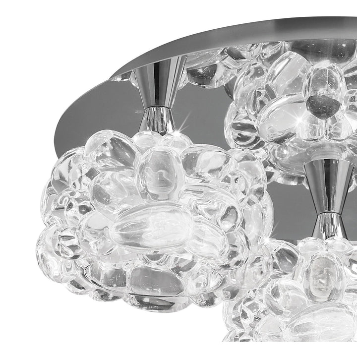 Mantra M3925 O2 | Ceiling 3 Light | Polished Chrome | Oxygen Bubble Effect