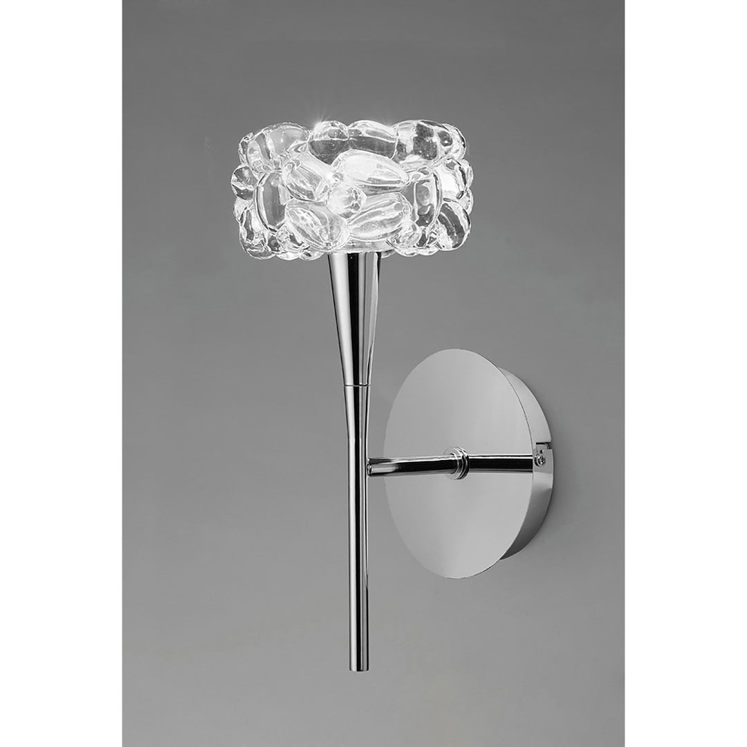 Mantra M3927/S O2 Wall Lamp Switched 1 Light Polished Chrome