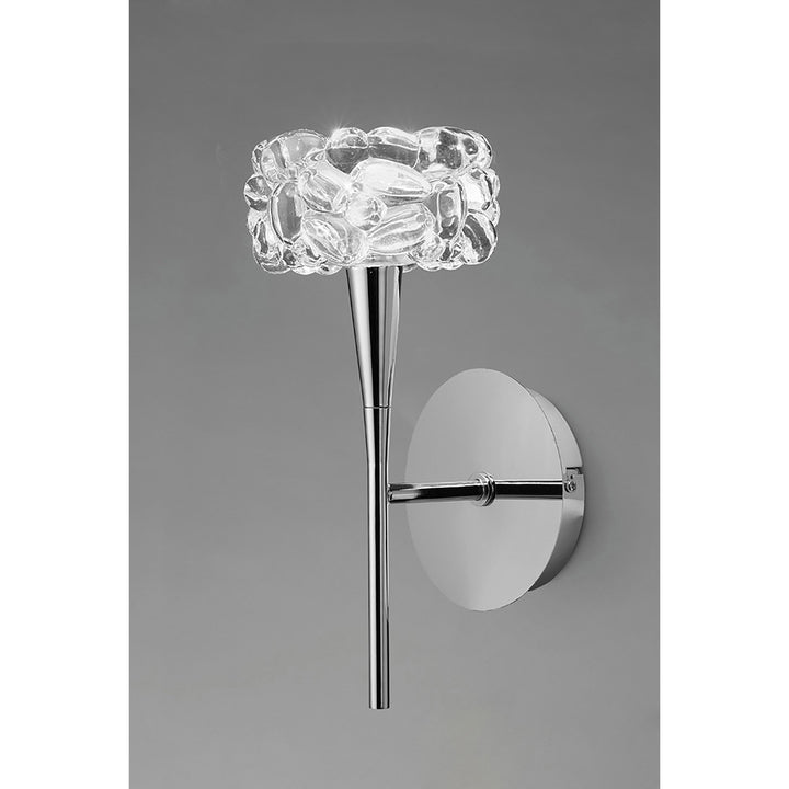 Mantra M3927/S O2 Wall Lamp Switched 1 Light Polished Chrome