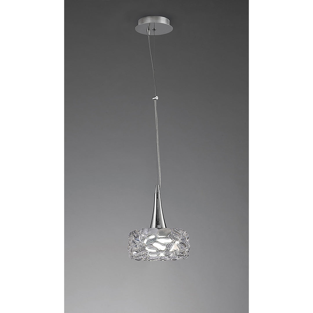 Mantra M3933 O2 Pendant 1 Light Large Polished Chrome