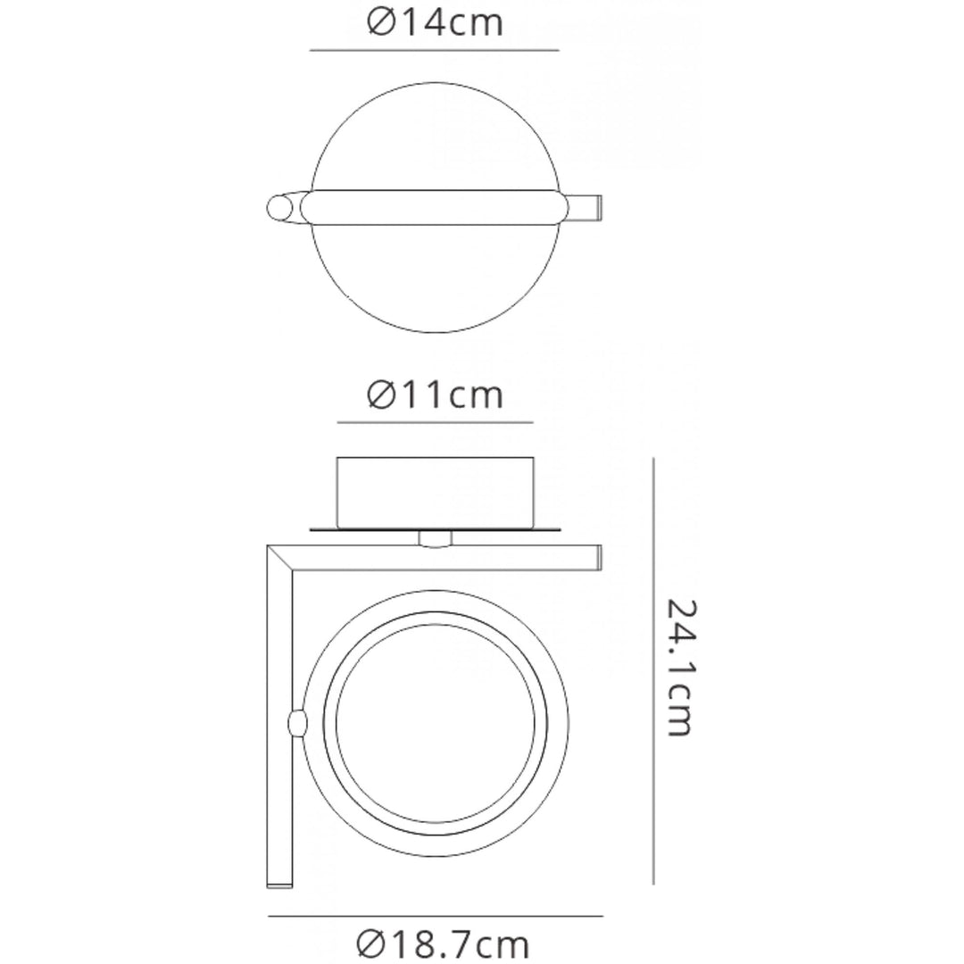 Mantra M6595 Olimpia Wall Lamp LED Chrome