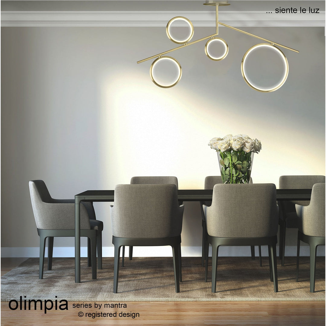 Mantra M6580 Olimpia Ceiling LED Satin Gold