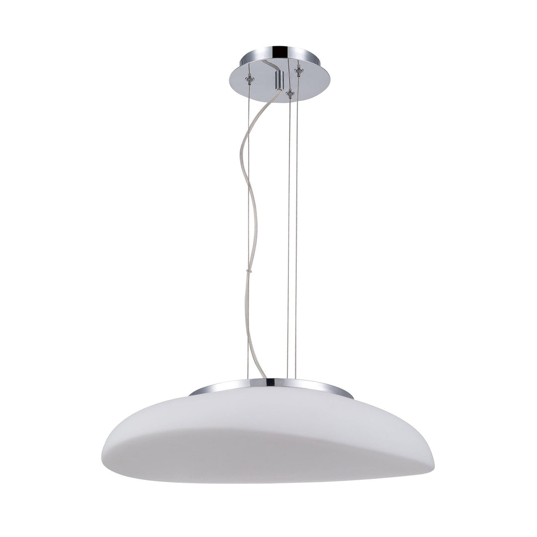 Mantra M4891 Opal Pendant 4 Light Frosted White Glass