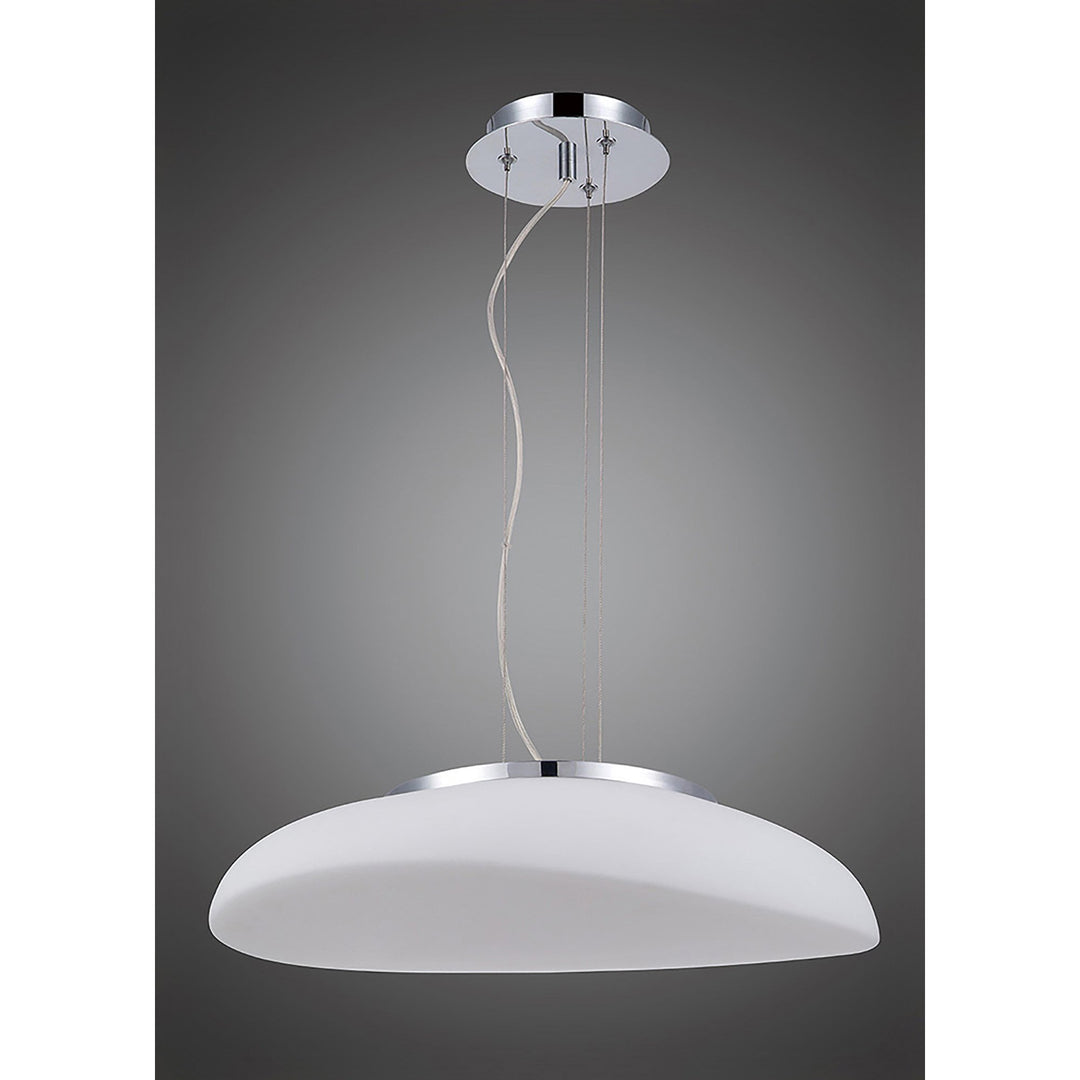 Mantra M4891 Opal Pendant 4 Light Frosted White Glass
