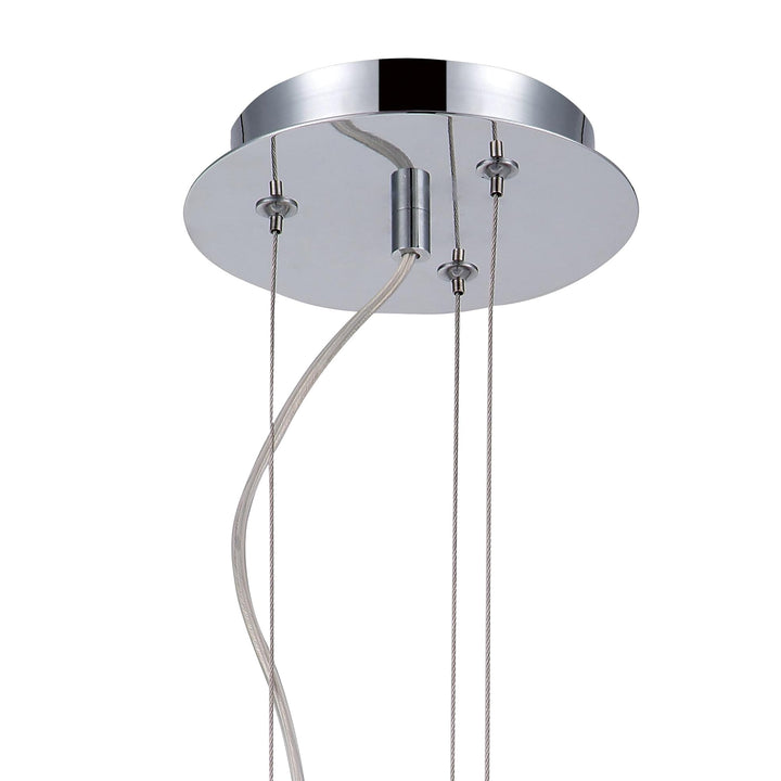 Mantra M4891 Opal Pendant 4 Light Frosted White Glass