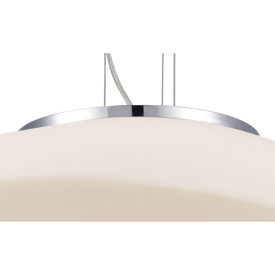 Mantra M4891 Opal Pendant 4 Light Frosted White Glass