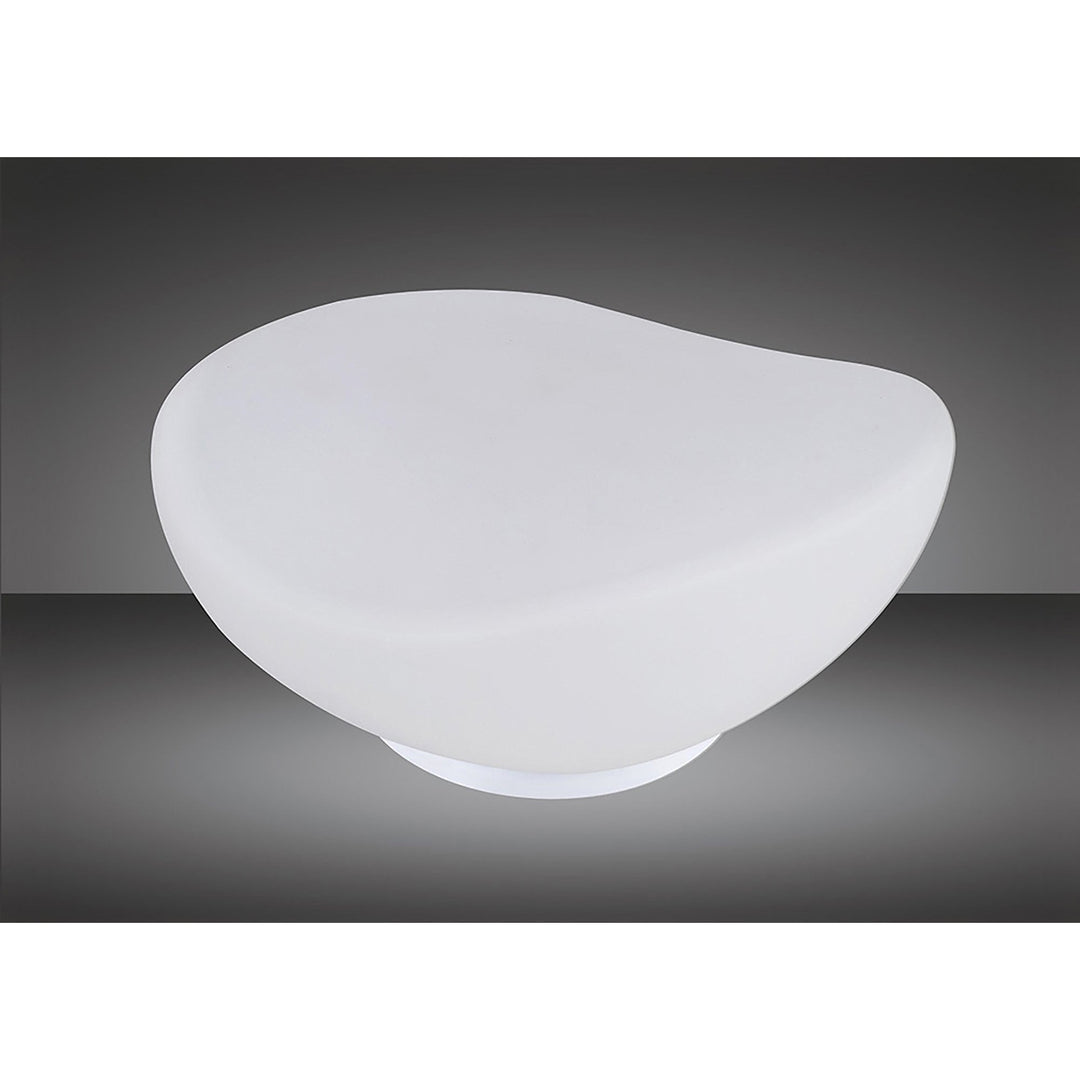 Mantra M4898 Opal Table Lamp 1 Light Frosted White Glass