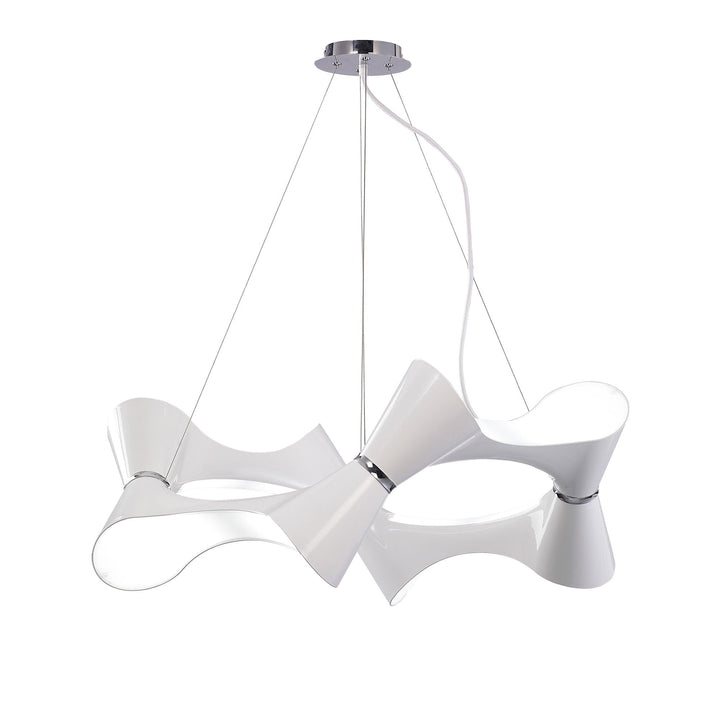 Mantra M1542 Ora Pendant 8 Light Polished Chrome/white