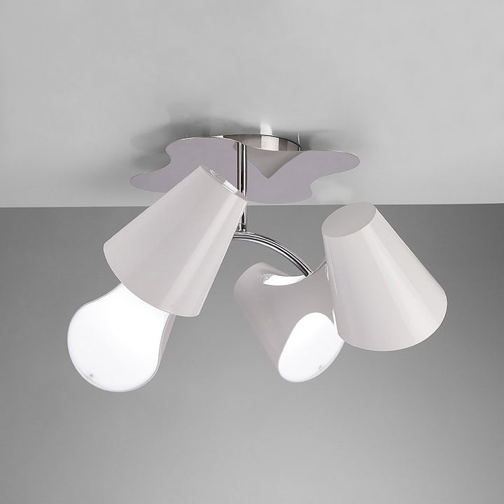 Mantra M1545 Ora Ceiling 4 Light Polished Chrome/white