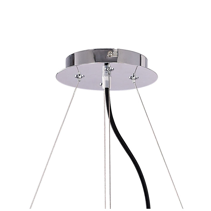 Mantra M1552 Ora Pendant 8 Light Polished Chrome/black