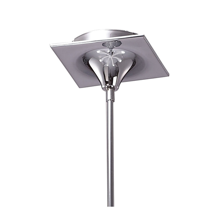 Mantra M1580 Ora Telescopic Convertible To Semi Flush 6 Light E27 Gloss White/White Acrylic/Polished Chrome