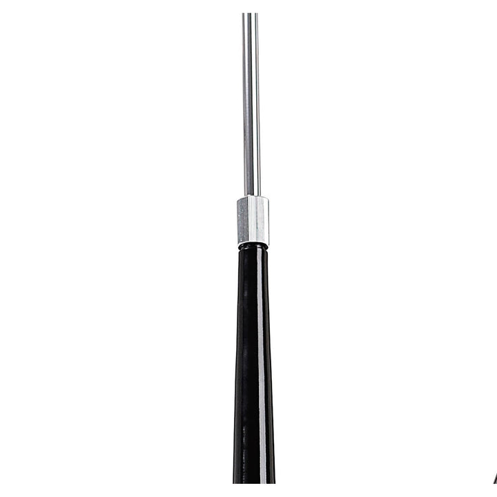 Mantra M1590 Ora Telescopic Convertible To Semi Flush 6 Light E27 Gloss Black/White Acrylic/Polished Chrome