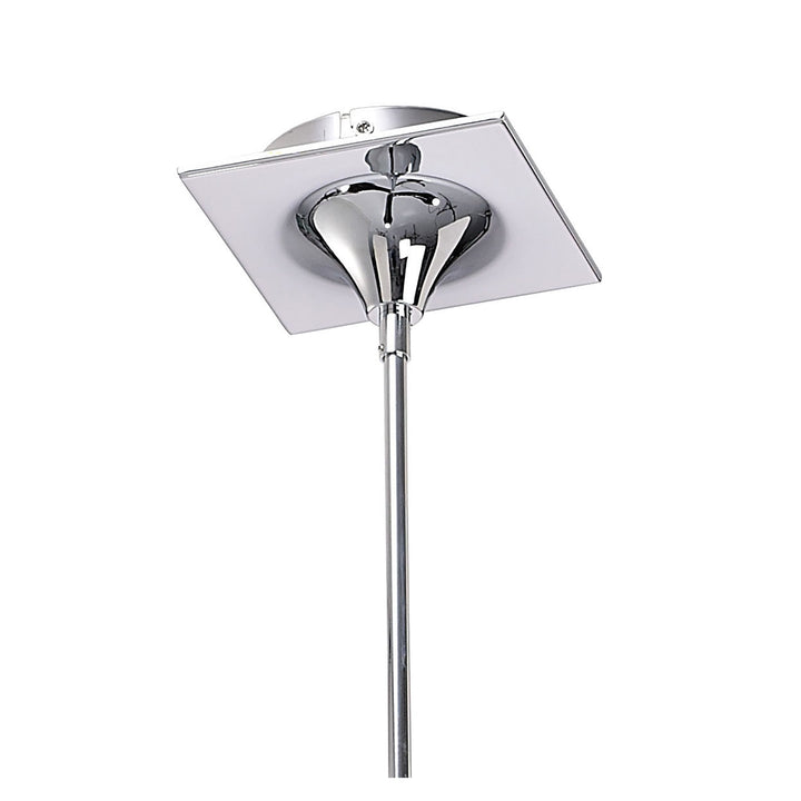 Mantra M1592 Ora Telescopic Convertible To Semi Flush 3 Light E27 Gloss Black/White Acrylic/Polished Chrome