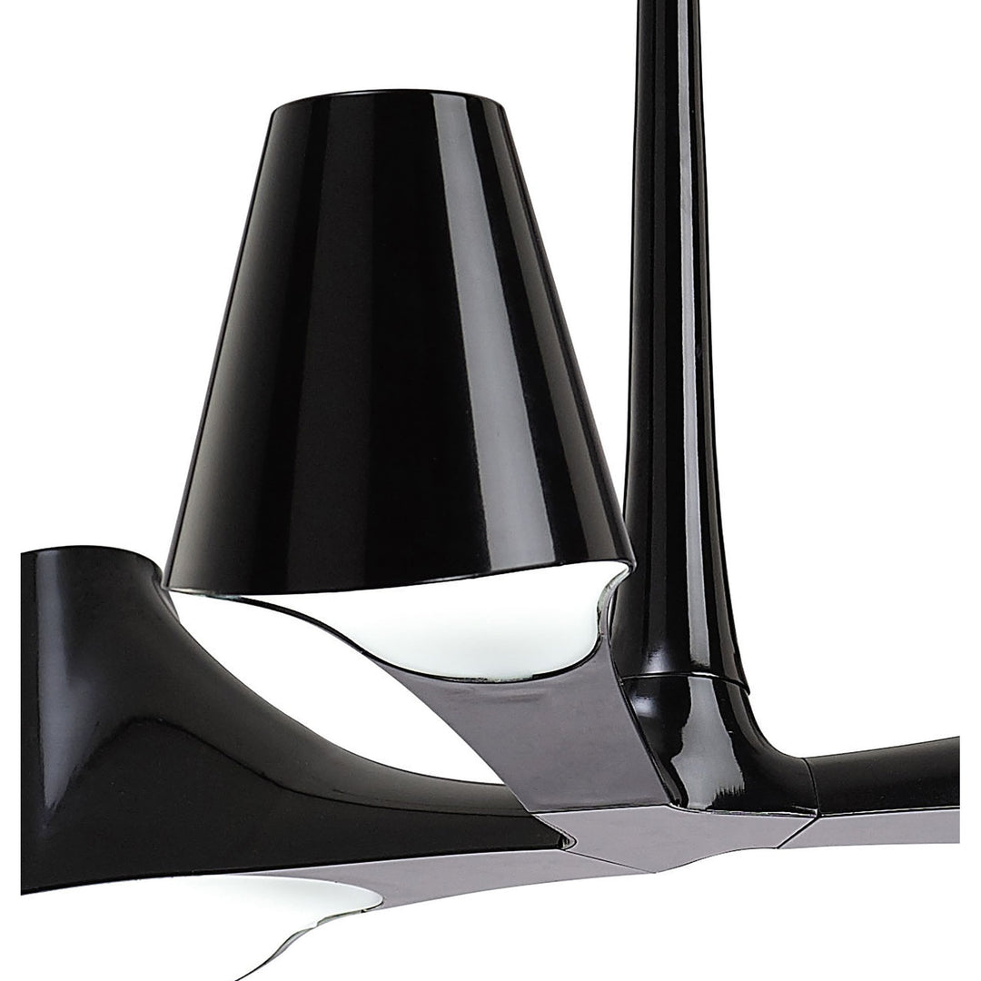 Mantra M1592 Ora Telescopic Convertible To Semi Flush 3 Light E27 Gloss Black/White Acrylic/Polished Chrome