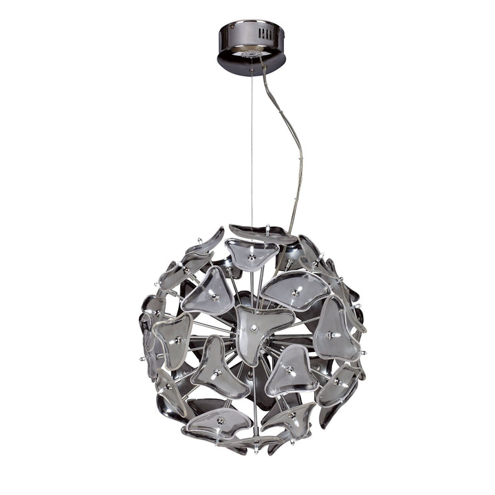 Mantra M0590 Otto Pendant 41 Light G4 Sphere Polished Chrome/Frosted Glass