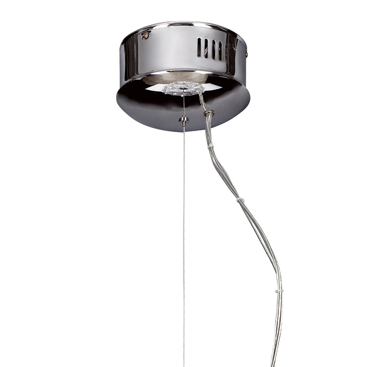 Mantra M0590 Otto Pendant 41 Light G4 Sphere Polished Chrome/Frosted Glass