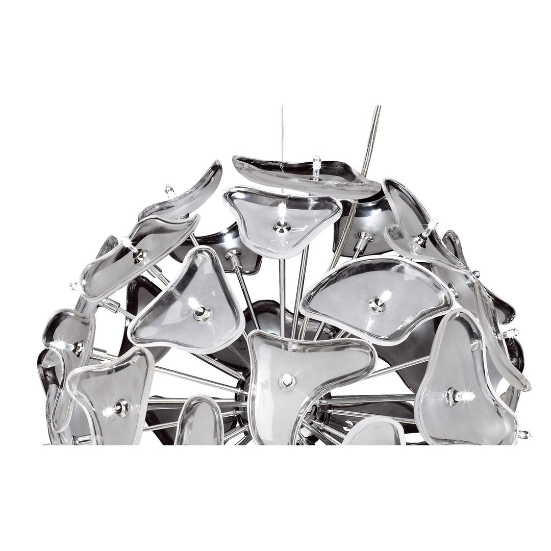 Mantra M0590 Otto Pendant 41 Light G4 Sphere Polished Chrome/Frosted Glass