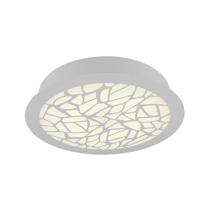 Mantra M5512 Petaca Flush 60cm Round 47W LED Matt White / Acrylic