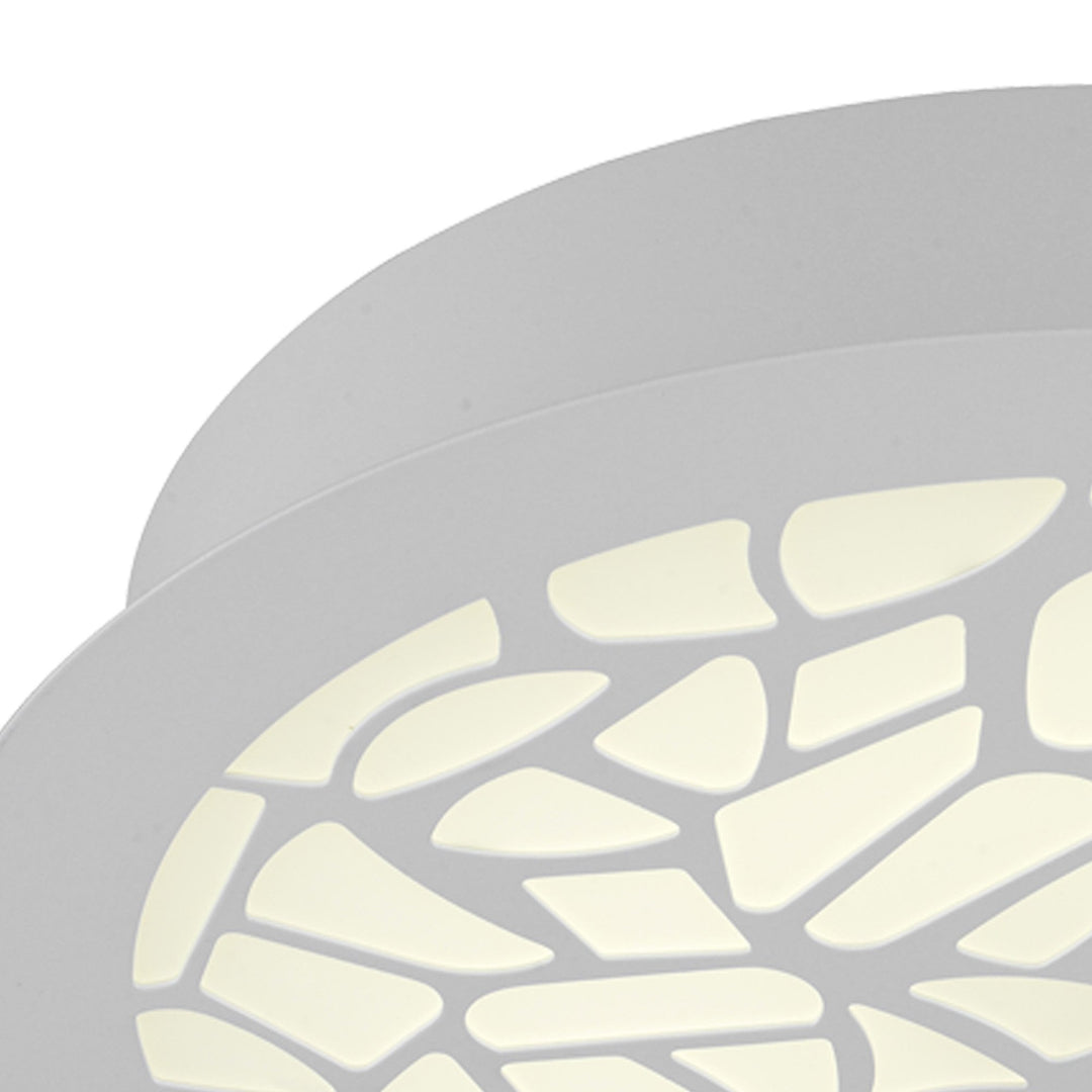 Mantra M5512 Petaca Flush 60cm Round 47W LED Matt White / Acrylic