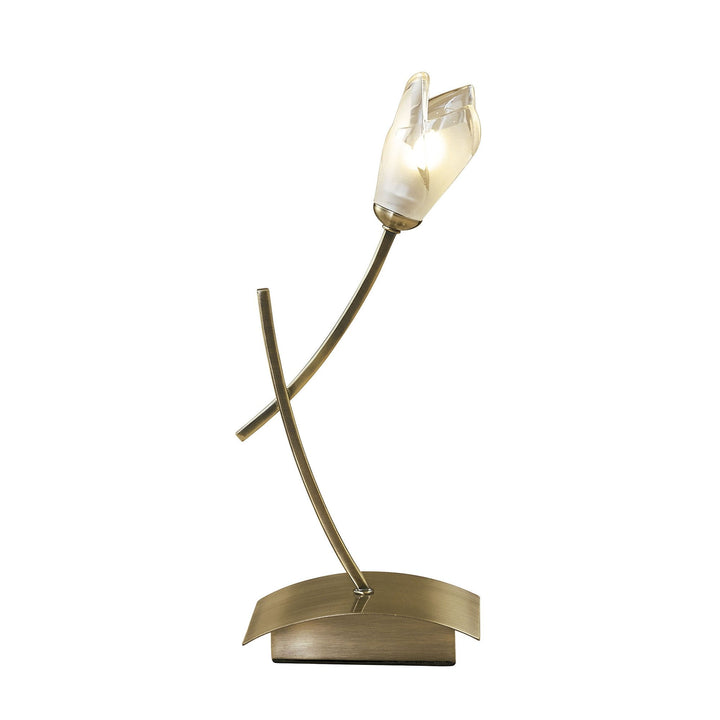 Mantra M0194AB Pietra Table Lamp 1 Light G9 Antique Brass