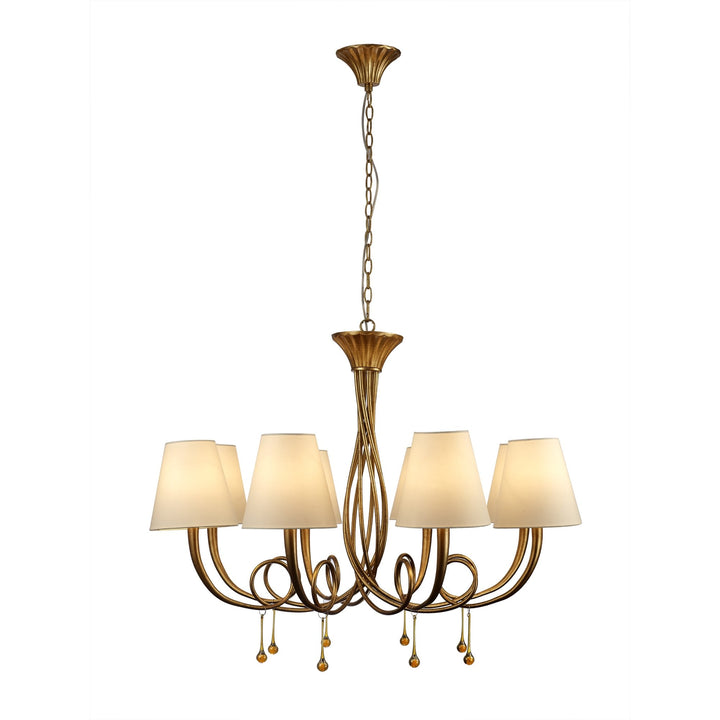 Mantra M6205 Paola Pendant 95cm Round Gold Painted