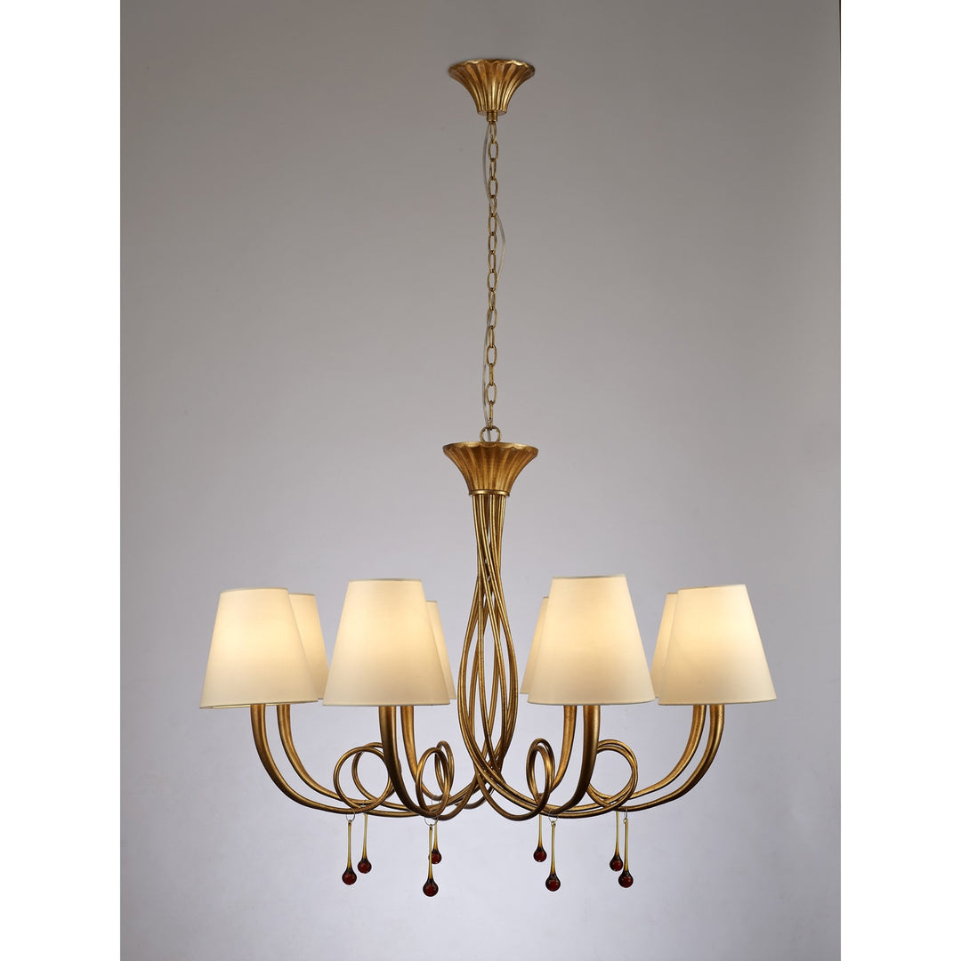 Mantra M6205 Paola Pendant 95cm Round Gold Painted