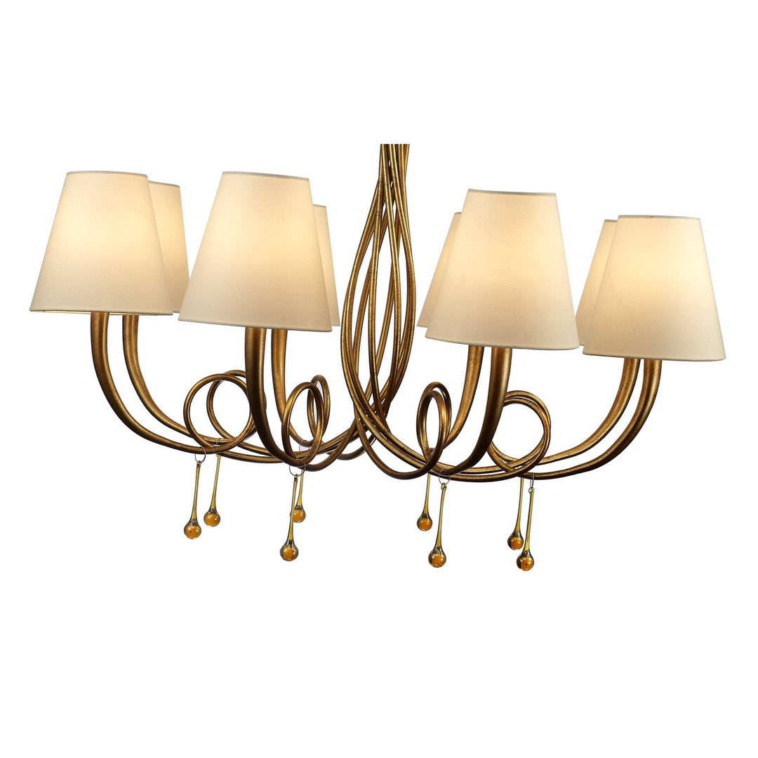 Mantra M6205 Paola Pendant 95cm Round Gold Painted