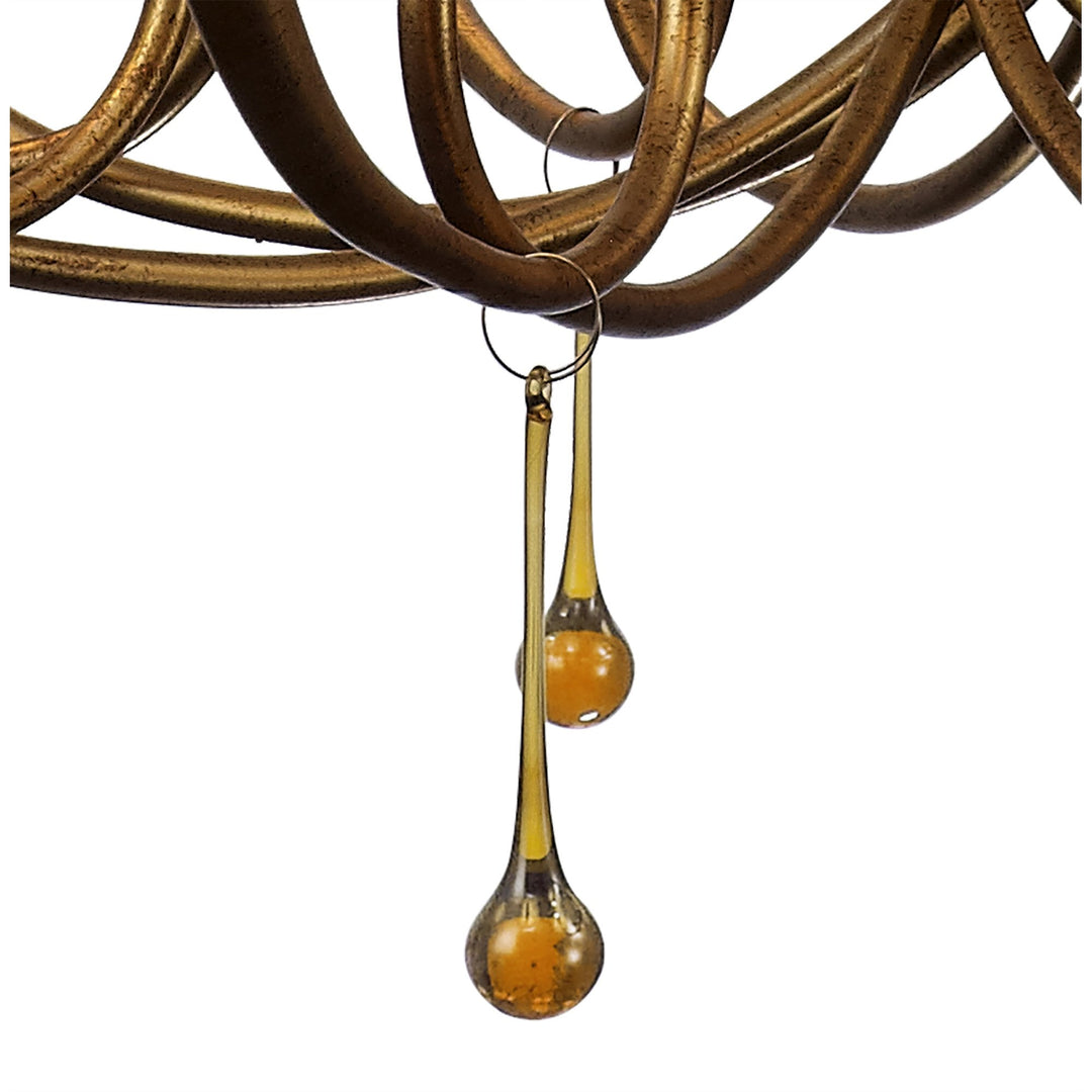 Mantra M6205 Paola Pendant 95cm Round Gold Painted