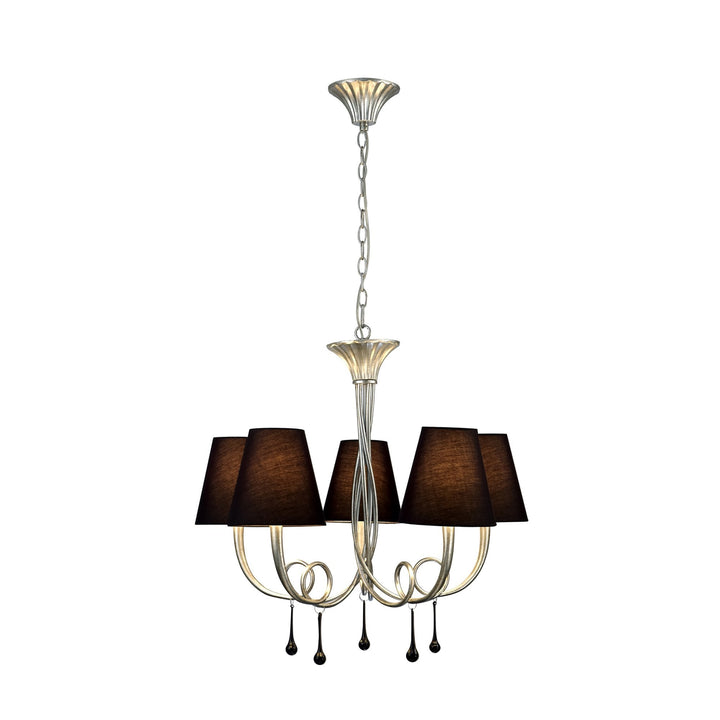 Mantra M6208 Paola Pendant 70cm Round Silver Paint