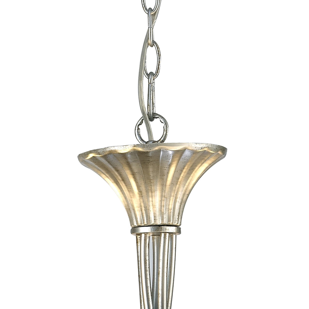 Mantra M6208 Paola Pendant 70cm Round Silver Paint