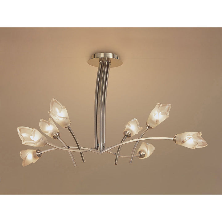 Mantra M0180AB | Pietra Pendant 4 Arm 8 Light | Antique Brass