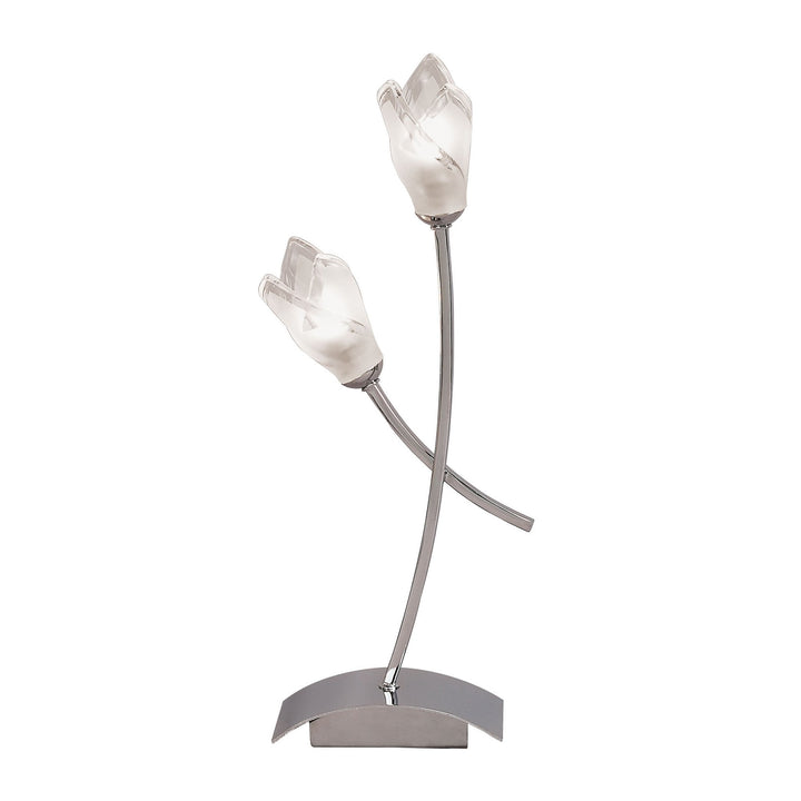 Mantra M0182 Pietra Table Lamp 2 Light G9 Polished Chrome