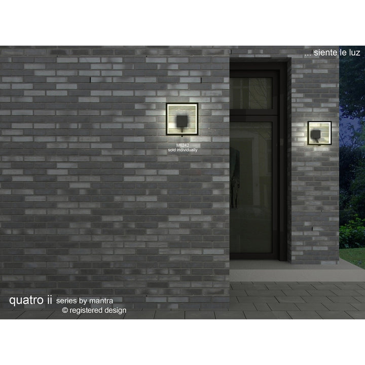 Mantra M6241 Quatro II Flush Fitting Square 40cm 45W LED White