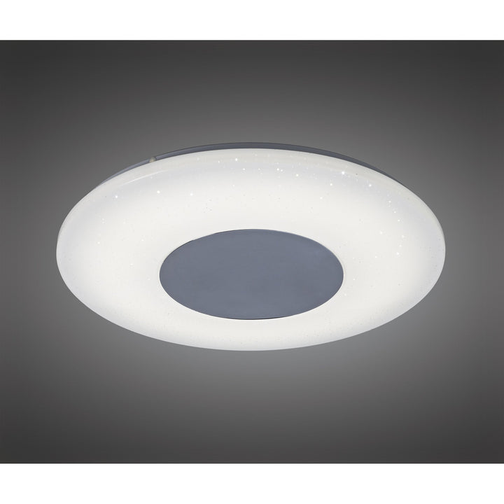 Mantra M5933 Reef Ceiling 45cm Round 48W LED -6500K Tuneable Remote Control Chrome / White