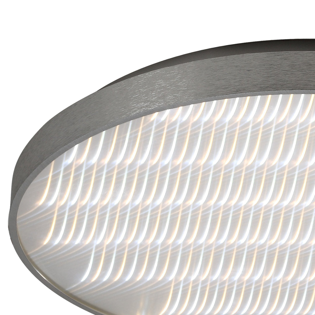 Mantra M5342 Reflex Flush 58cm Round 50W LED + 6000K Aluminium / Acrylic