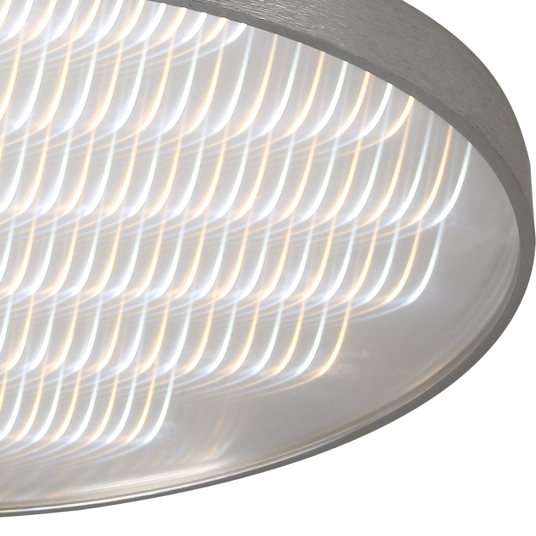 Mantra M5342 Reflex Flush 58cm Round 50W LED + 6000K Aluminium / Acrylic