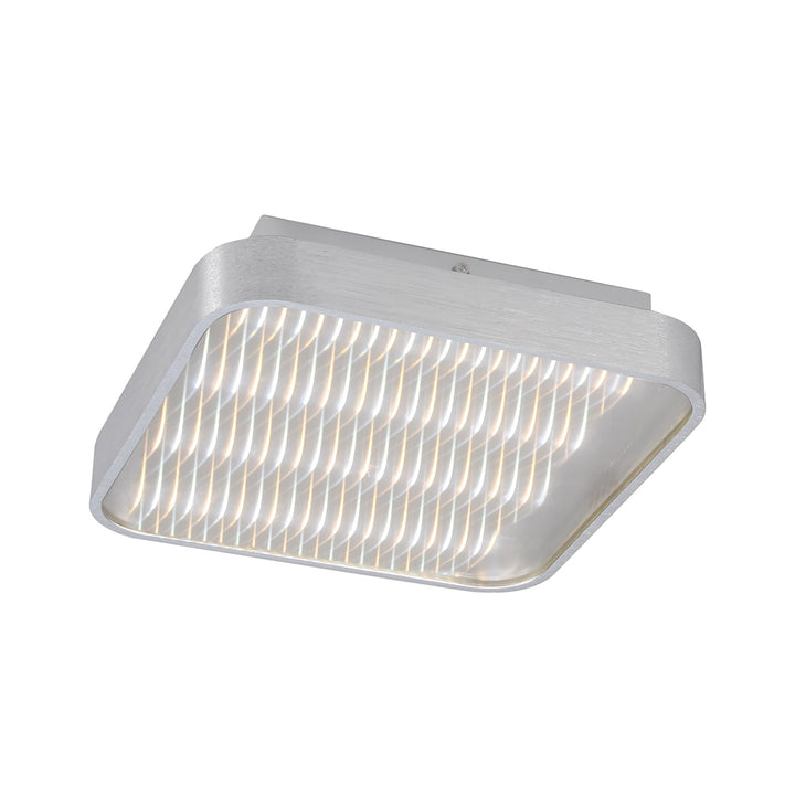 Mantra M5341 Reflex Flush 29cm Square 18W LED + 6000K Aluminium / Acrylic