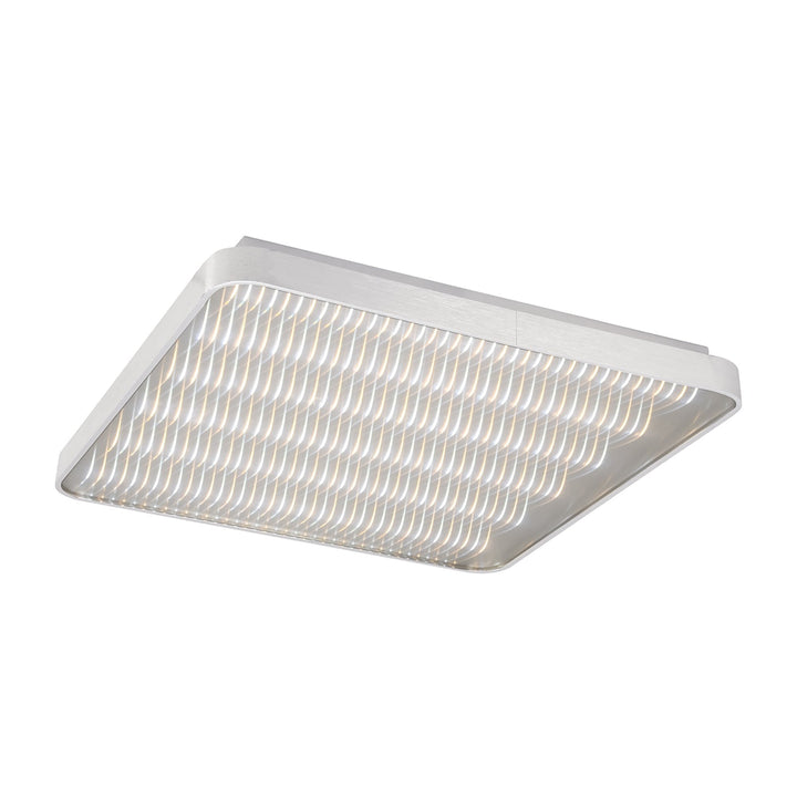 Mantra M5340 Reflex Flush 58cm Square 50W LED + 6000K Aluminium / Acrylic