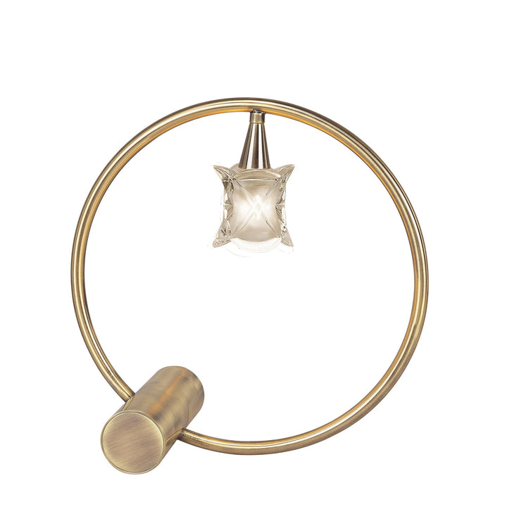 Mantra M0053AB Rosa Del Desierto Table Lamp 1 Light G9 Antique Brass