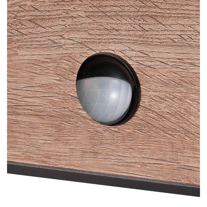 Mantra M6774 Ruka Outdoor Motion Sensor Wall Lamp 15W LED Anthracite/Walnut