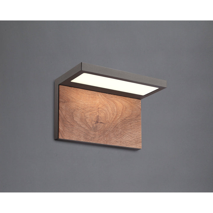 Mantra M6770 Ruka Outdoor Wall Lamp 13W LED Anthracite/Walnut