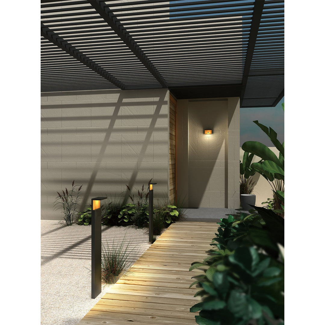 Mantra M6770 Ruka Outdoor Wall Lamp 13W LED Anthracite/Walnut