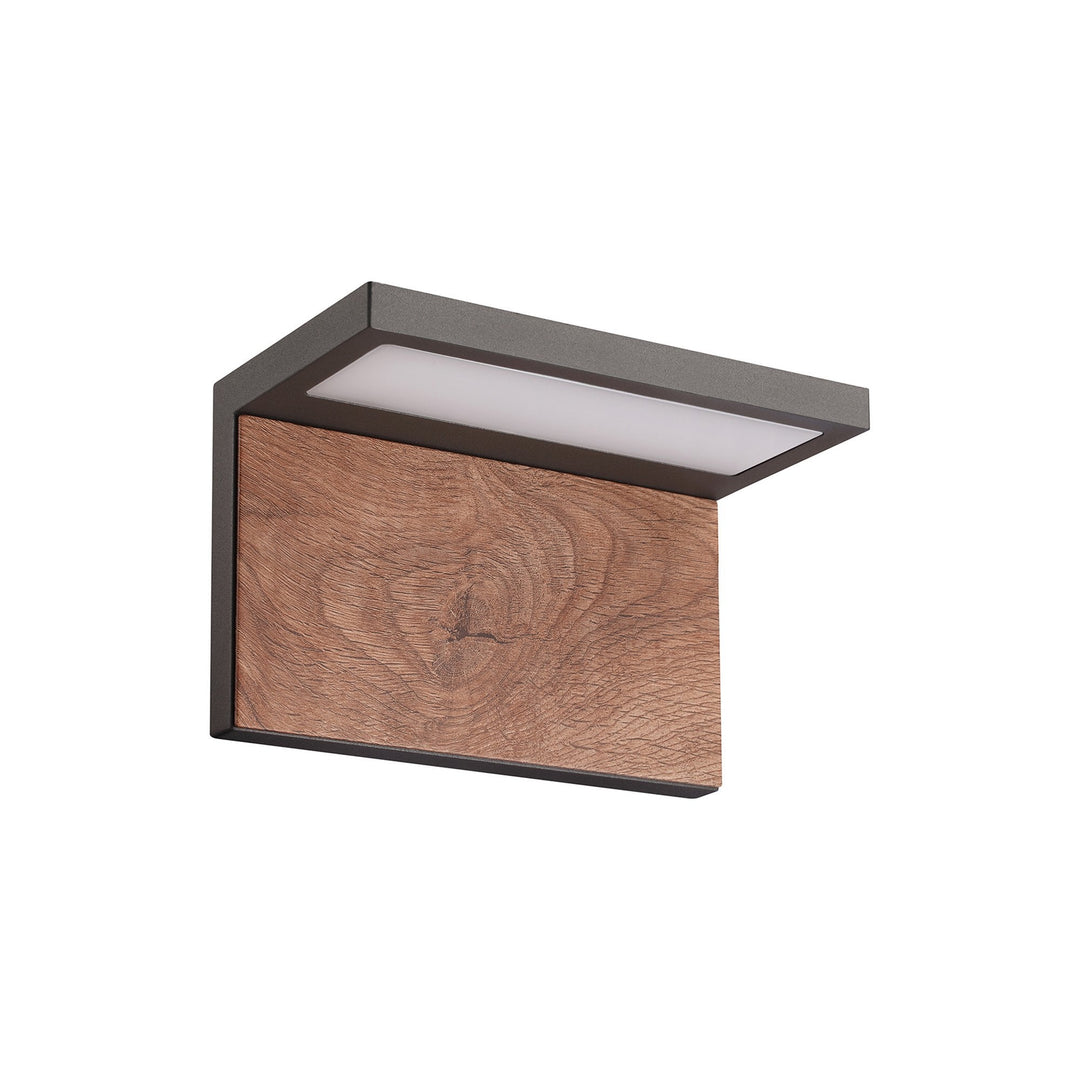 Mantra M6770 Ruka Outdoor Wall Lamp 13W LED Anthracite/Walnut