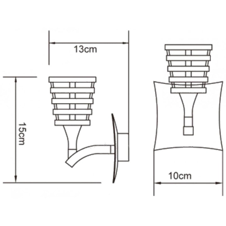 Mantra M0028/S Keops Wall Lamp Switched 1 Light G9 Satin Nickel