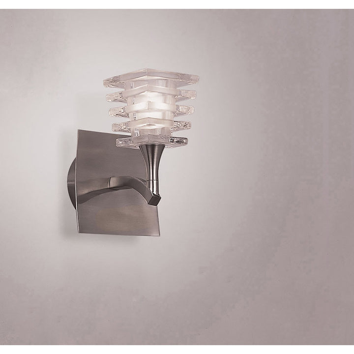 Mantra M0028/S Keops Wall Lamp Switched 1 Light G9 Satin Nickel