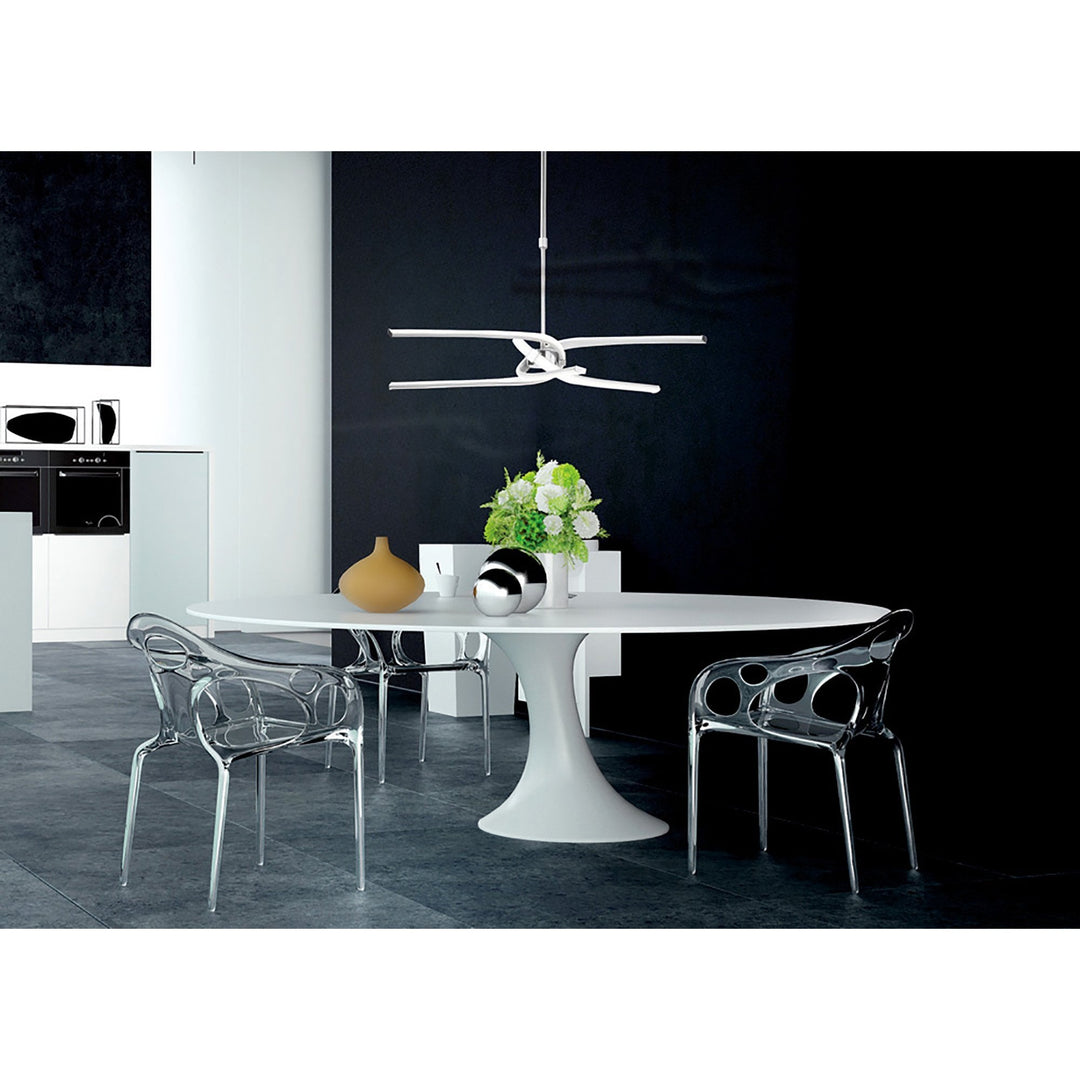 Mantra M3970 Knot Pendant LED Gloss White